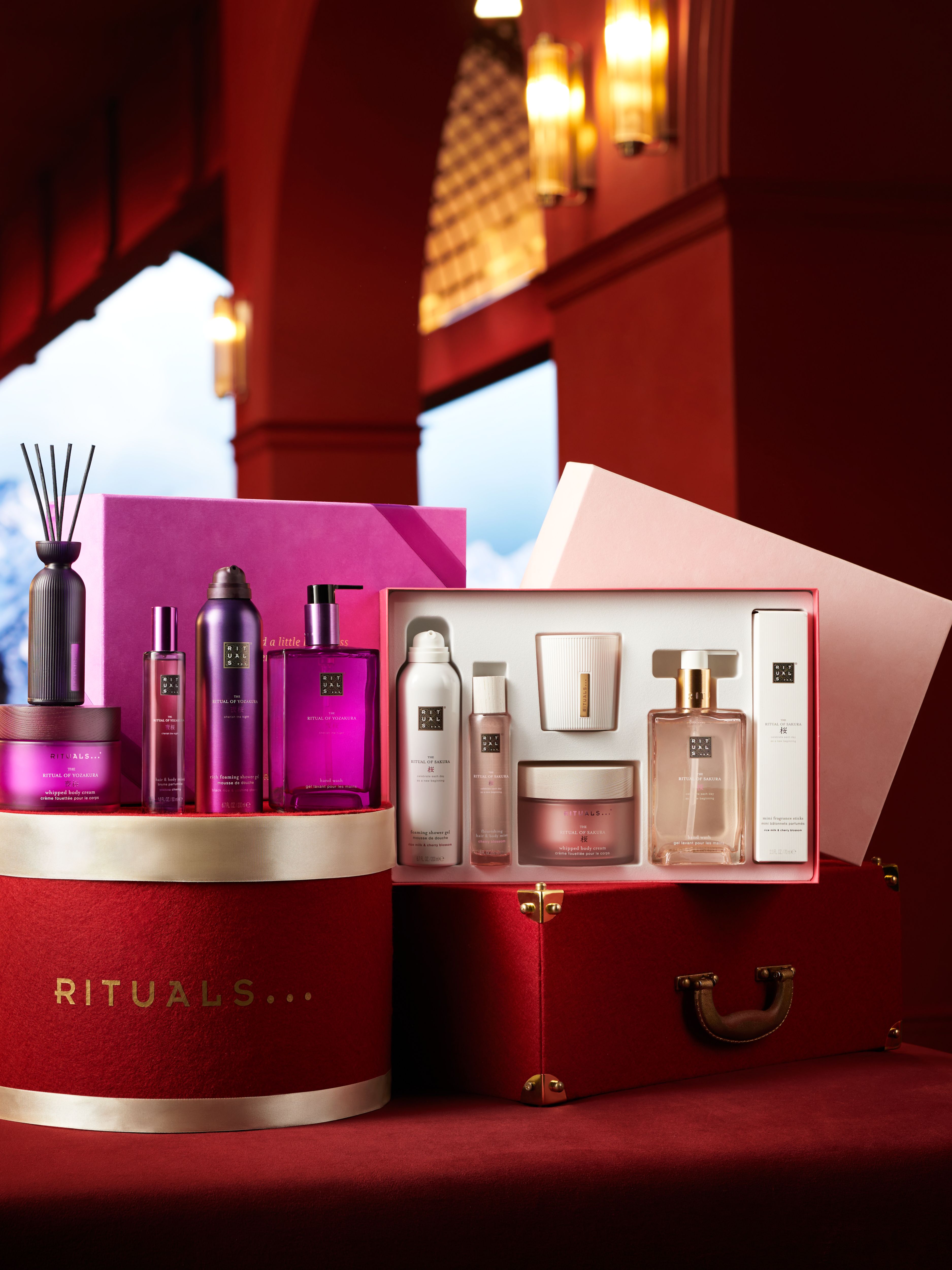 The Ritual of Yozakura XL Gift Set 2026 Lifestyle with Open Pack