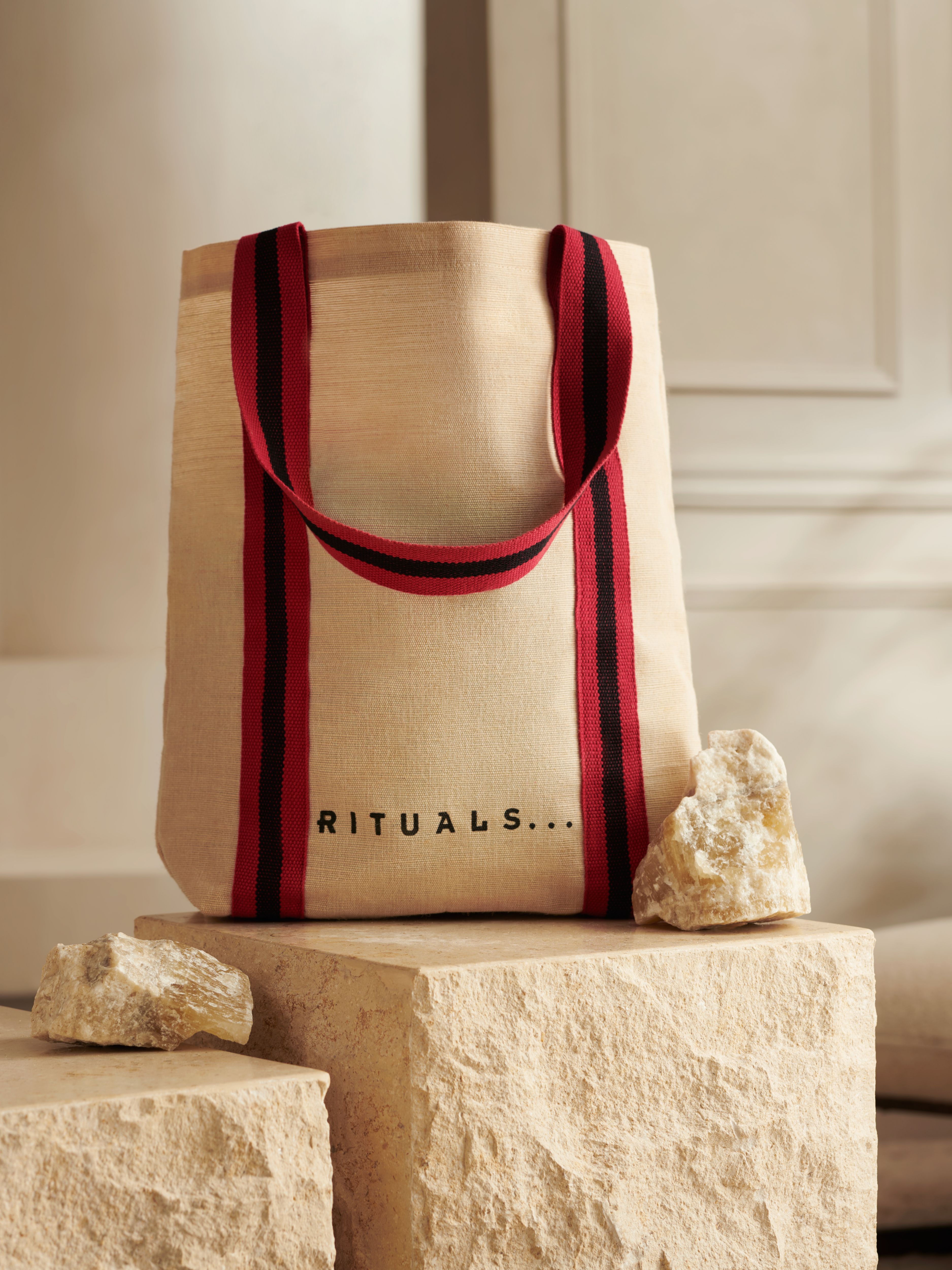 Winter Tote Bag Lifestyle with Product