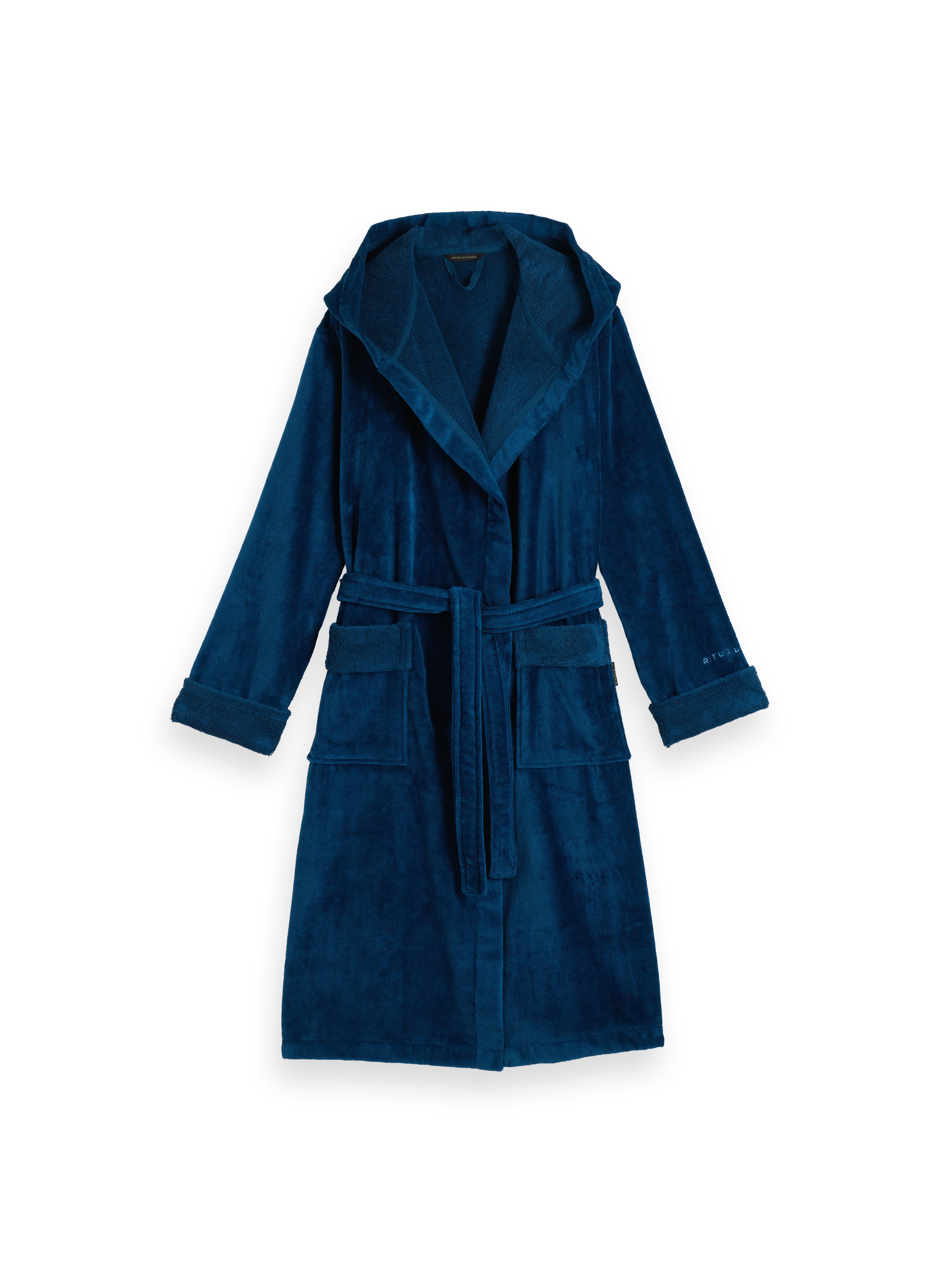 Super Smooth Cotton Bathrobe unisex S Peacock Blue Product Image