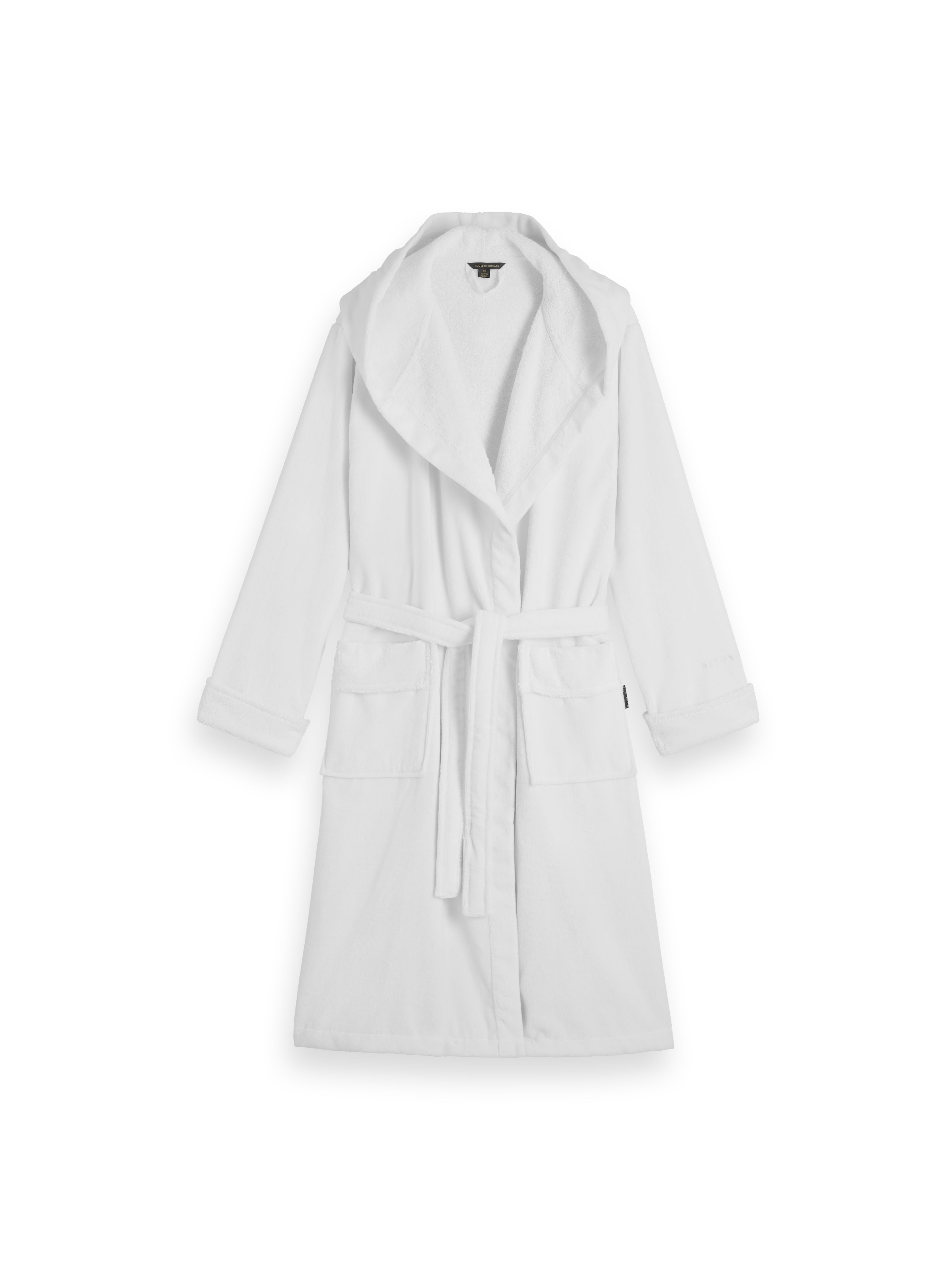 Super Smooth Cotton Bathrobe unisex S Vanilla White