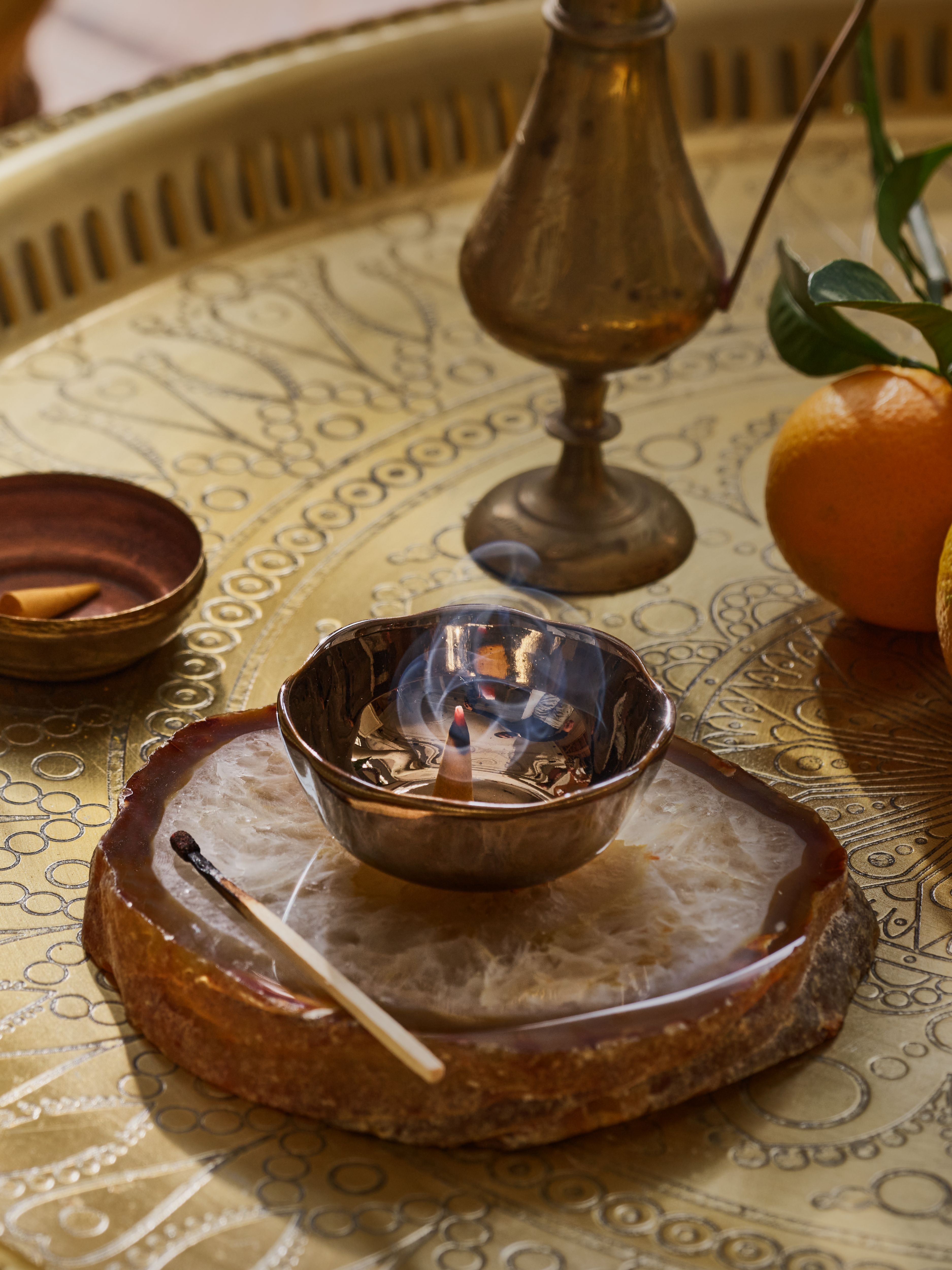 The Ritual of Mehr Incense Cones Lifestyle with Product