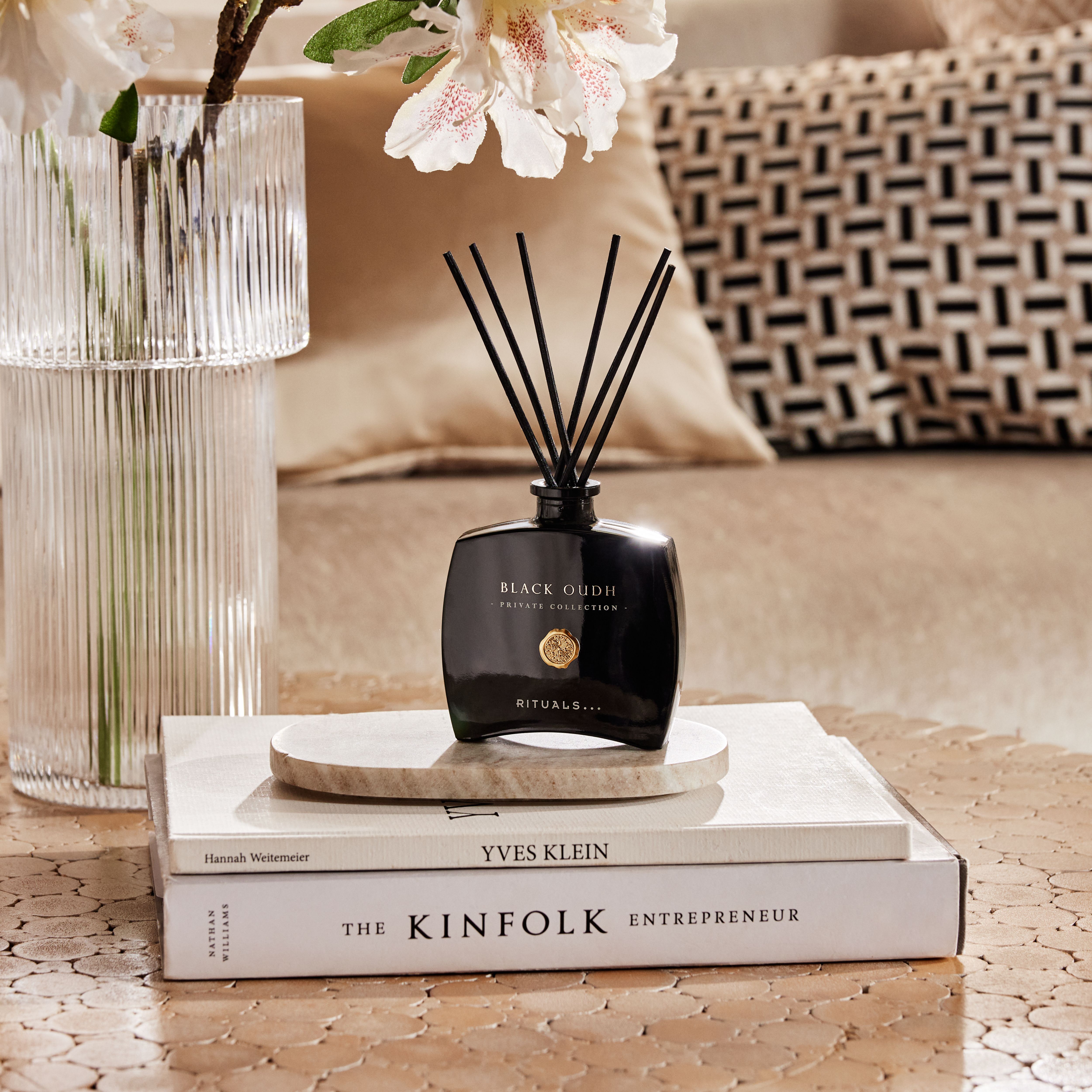 Black Oudh Mini Fragrance Sticks Lifestyle with Product