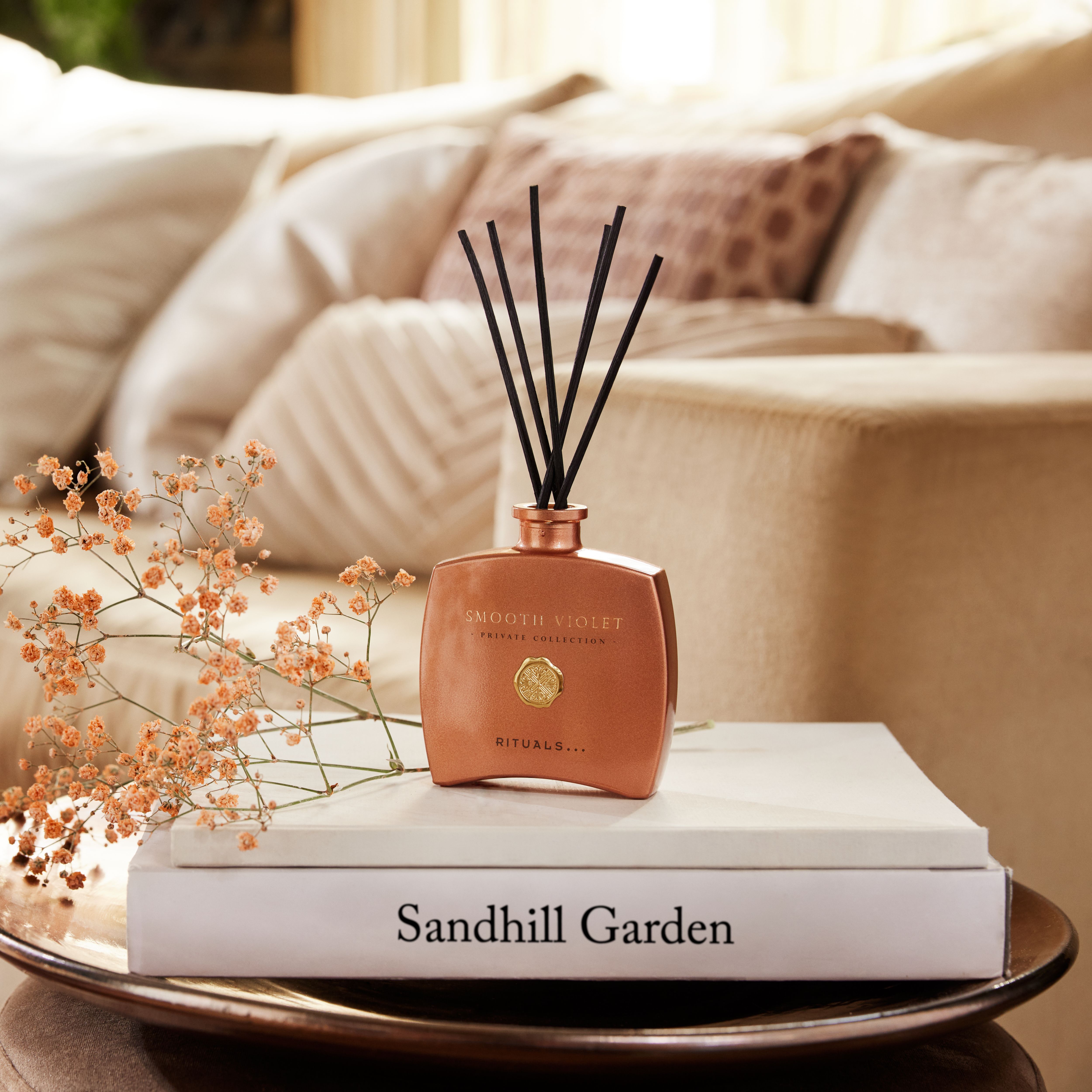 Smooth Violet Mini Fragrance Sticks Lifestyle with Product