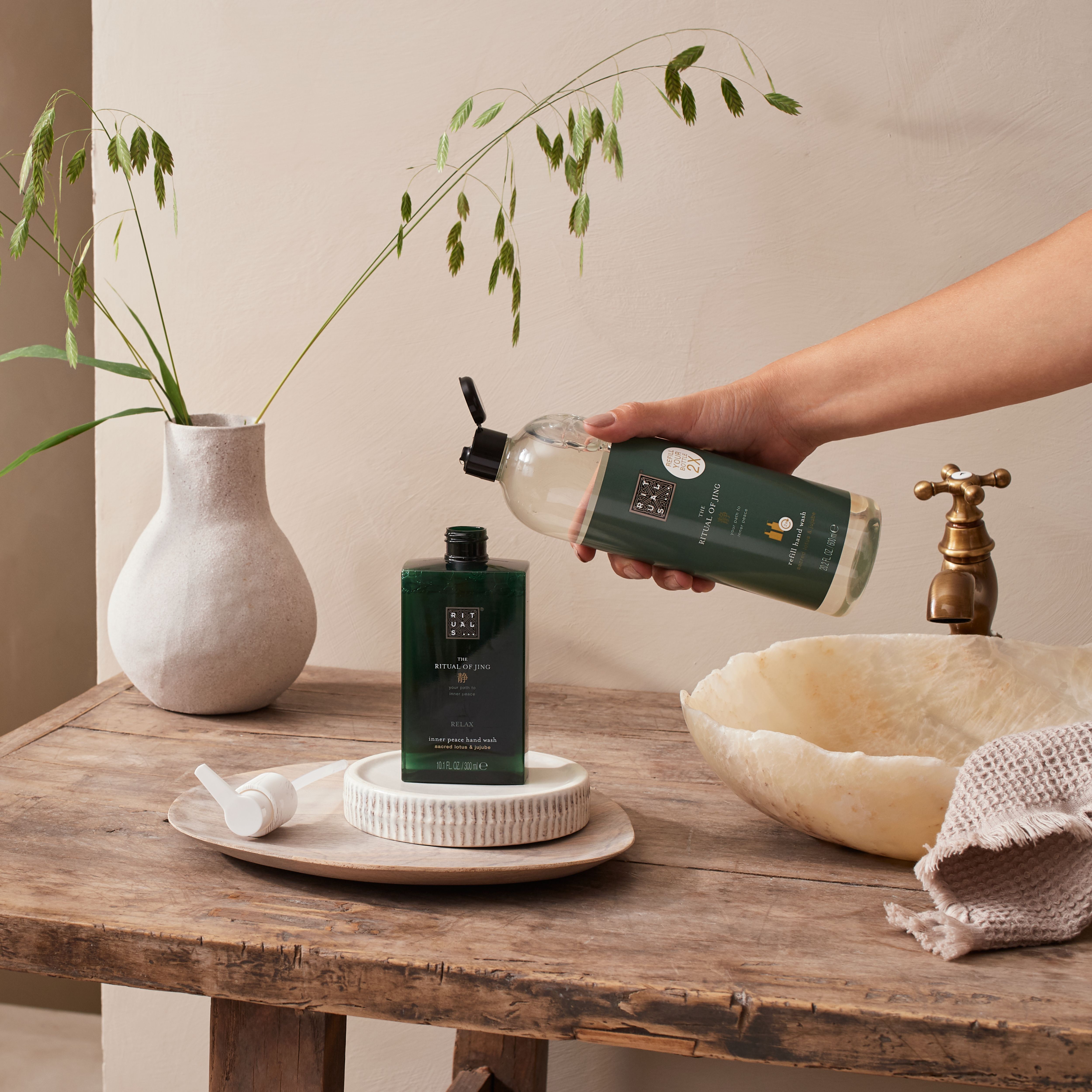 The Ritual of Jing Refill Hand Wash Lifestyle How to Use