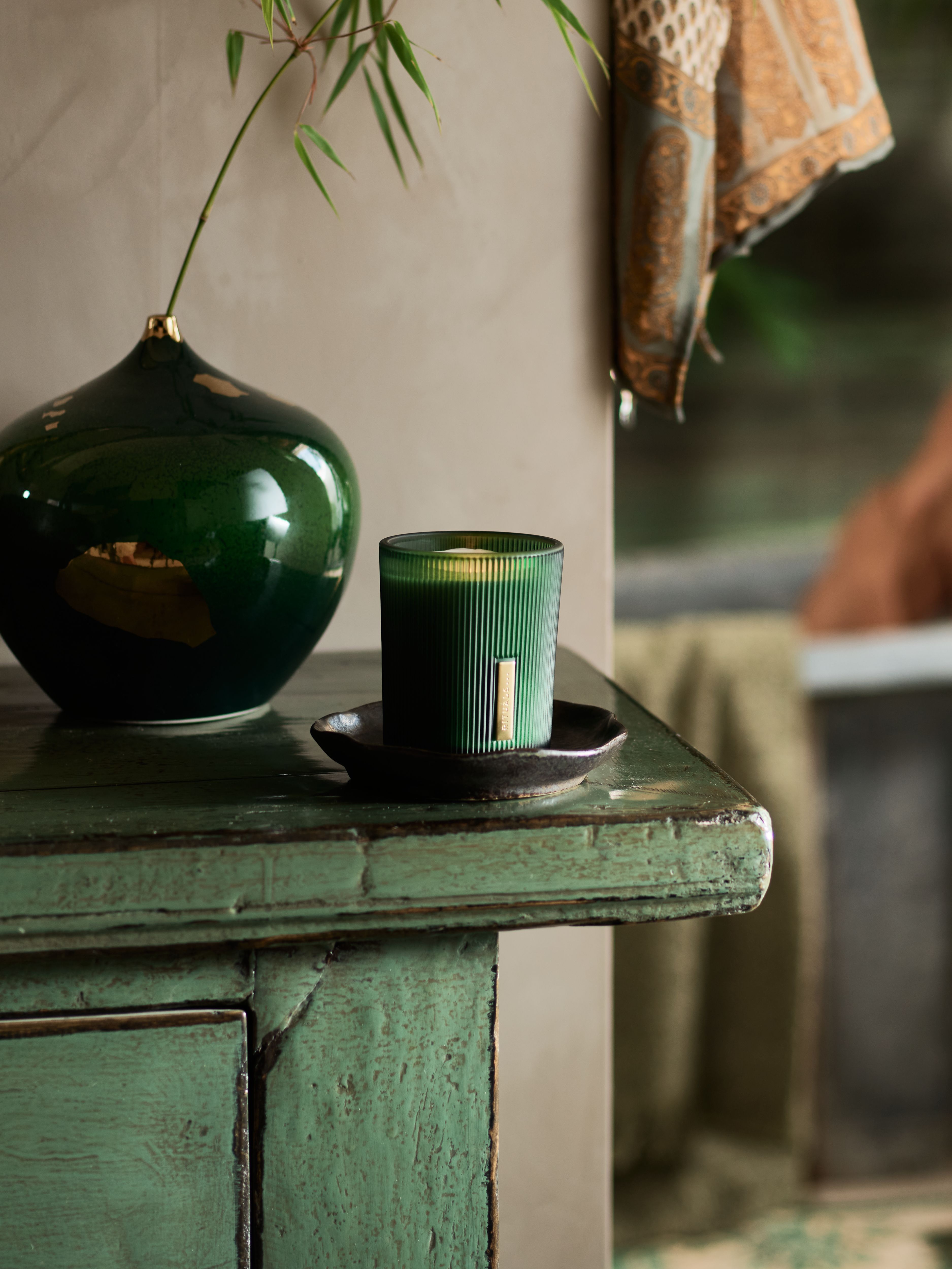 The Ritual of Jing Scented Candle Lifestyle with Product