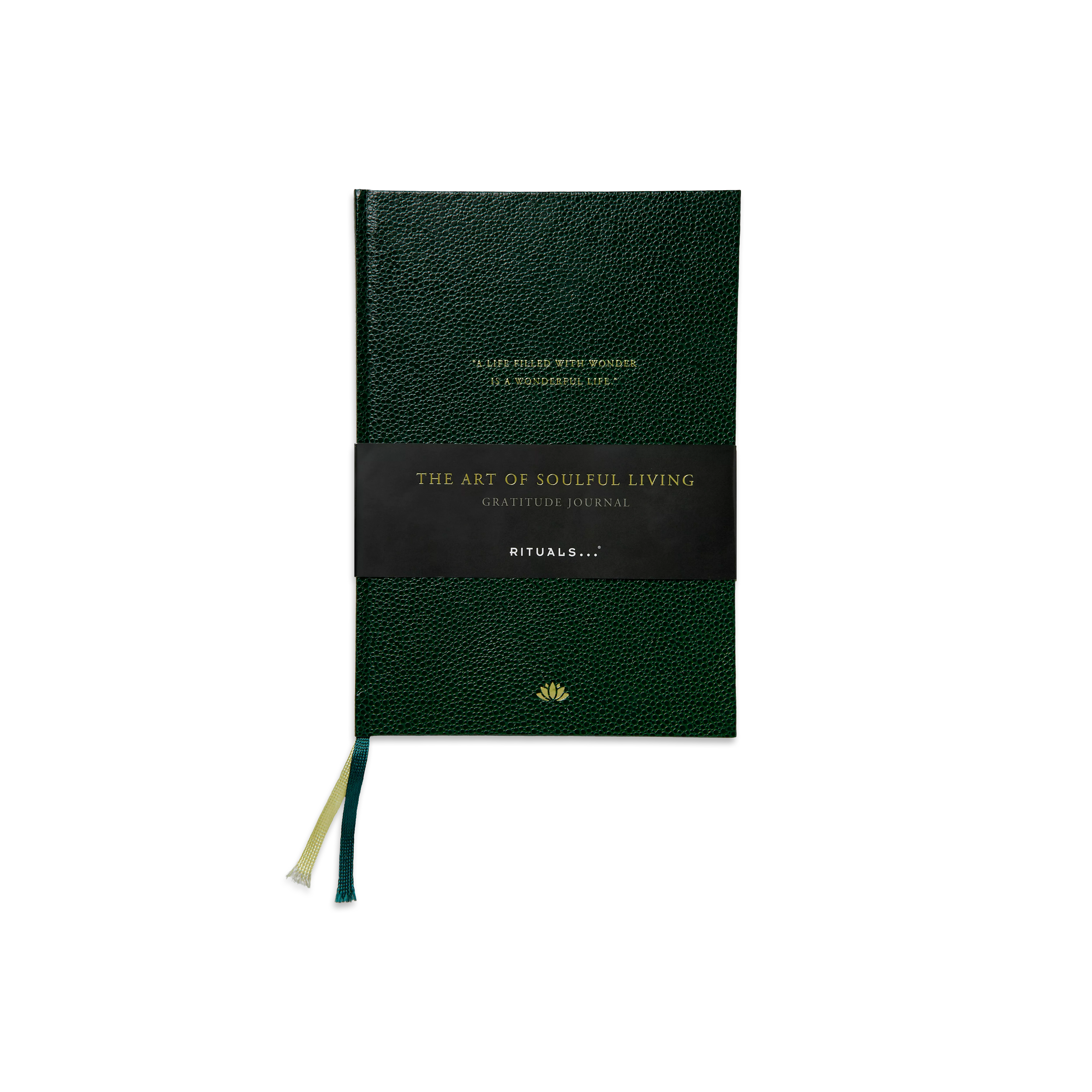 Handgefertigtes Notizbuch mit Goldkanten, houseofrituals, Green, RITUALS