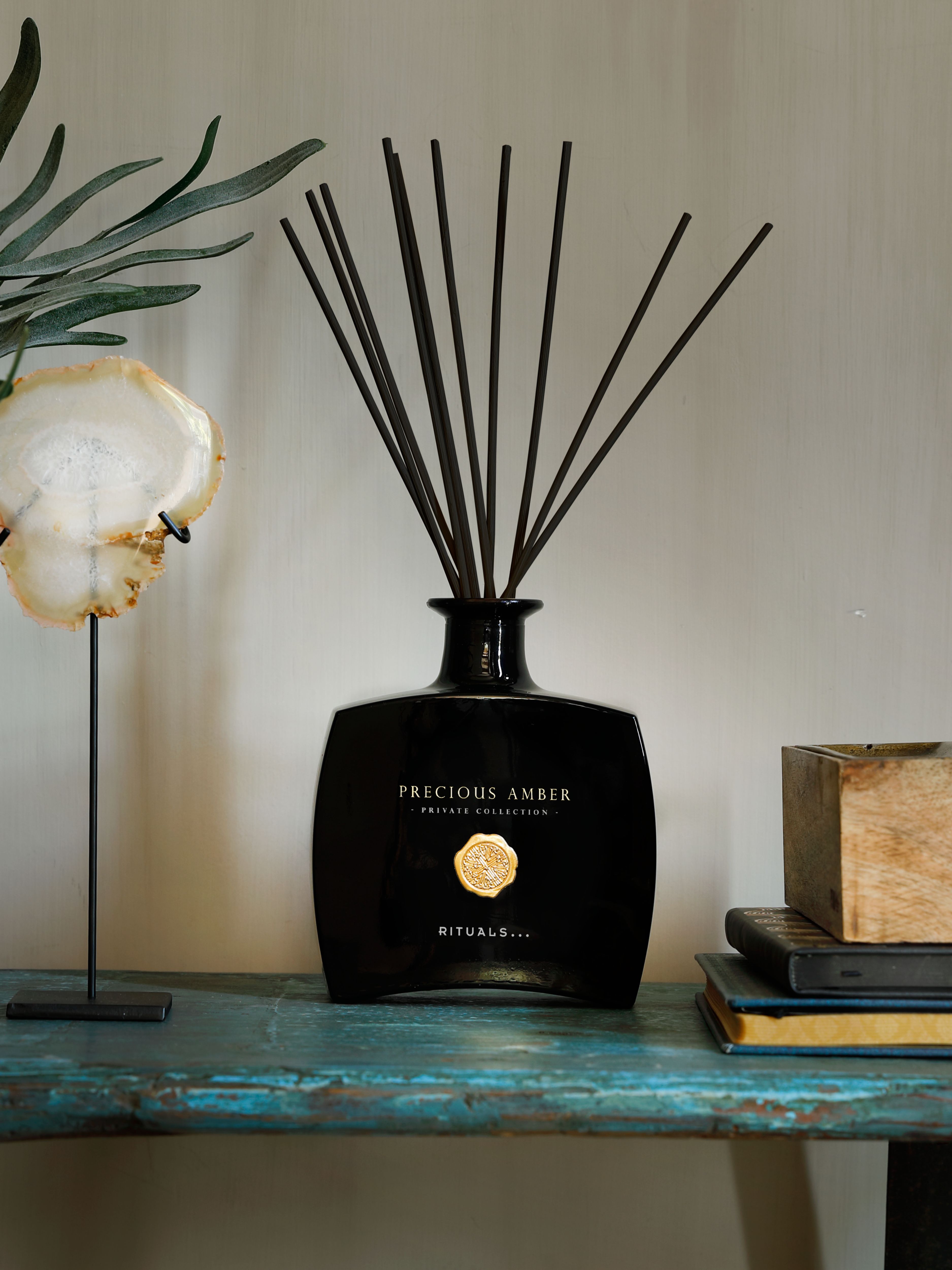 Incense Scented Candle Lifestyle with Product