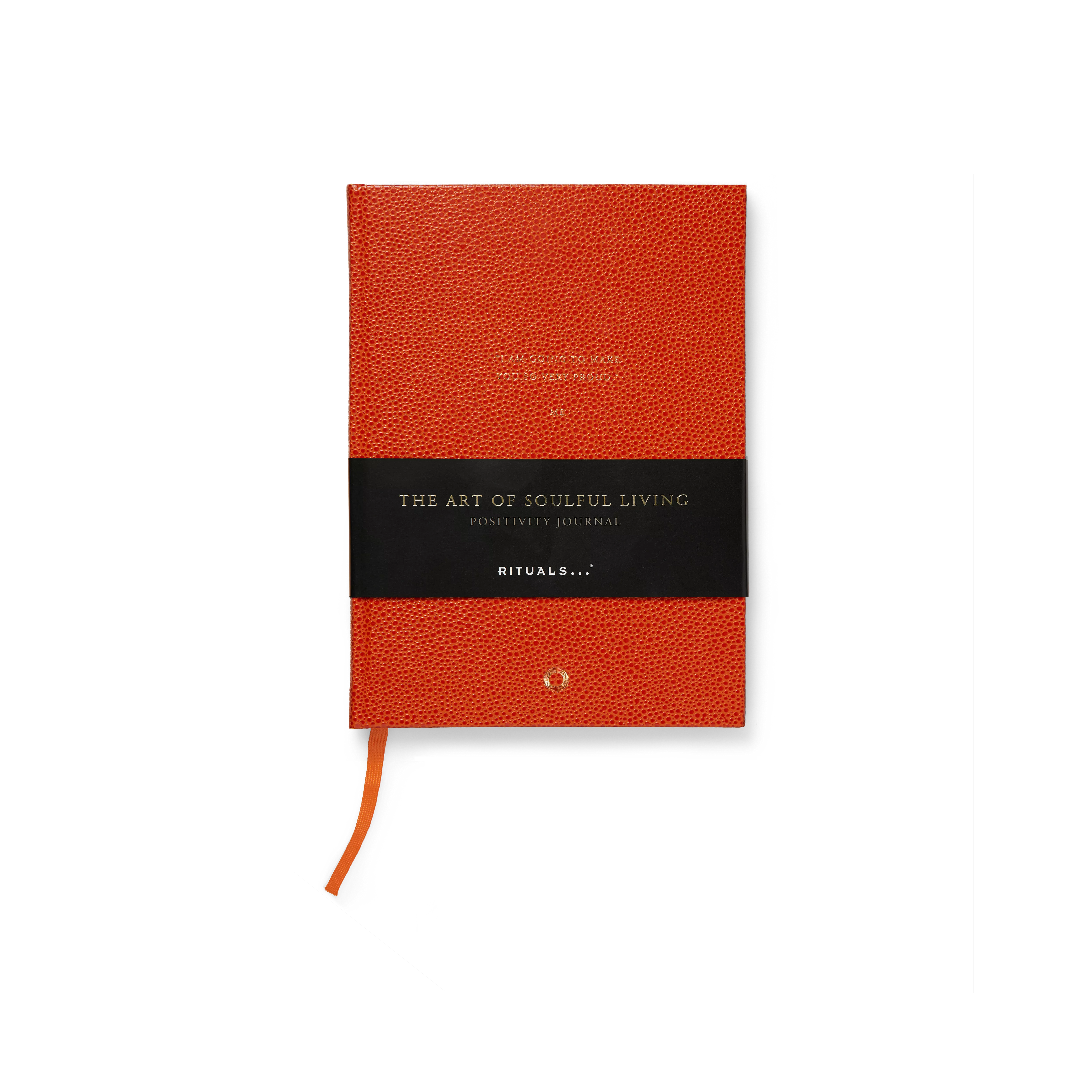 Handgefertigtes Notizbuch mit Goldkanten, houseofrituals, Orange, RITUALS