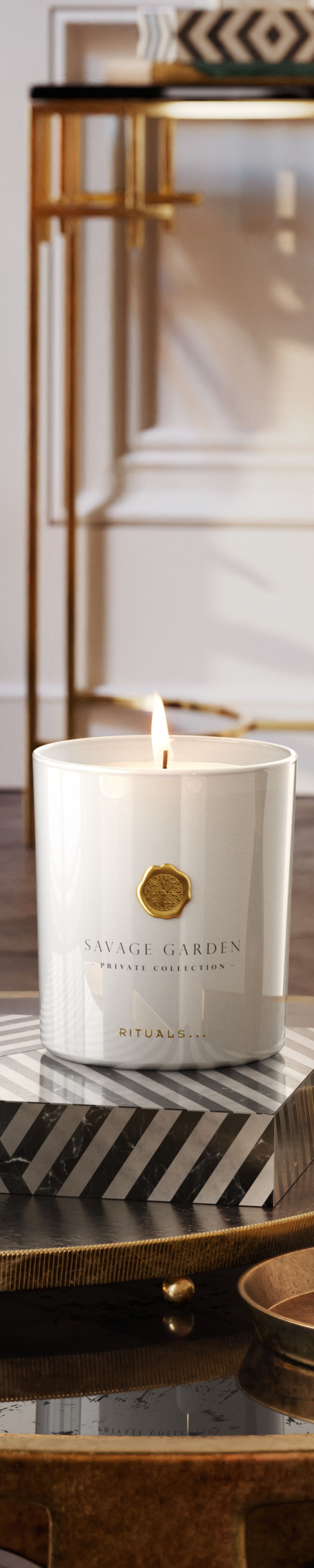 Bougie parfumée White Basil Rituals de la Private Collection, 360 g – vue 4